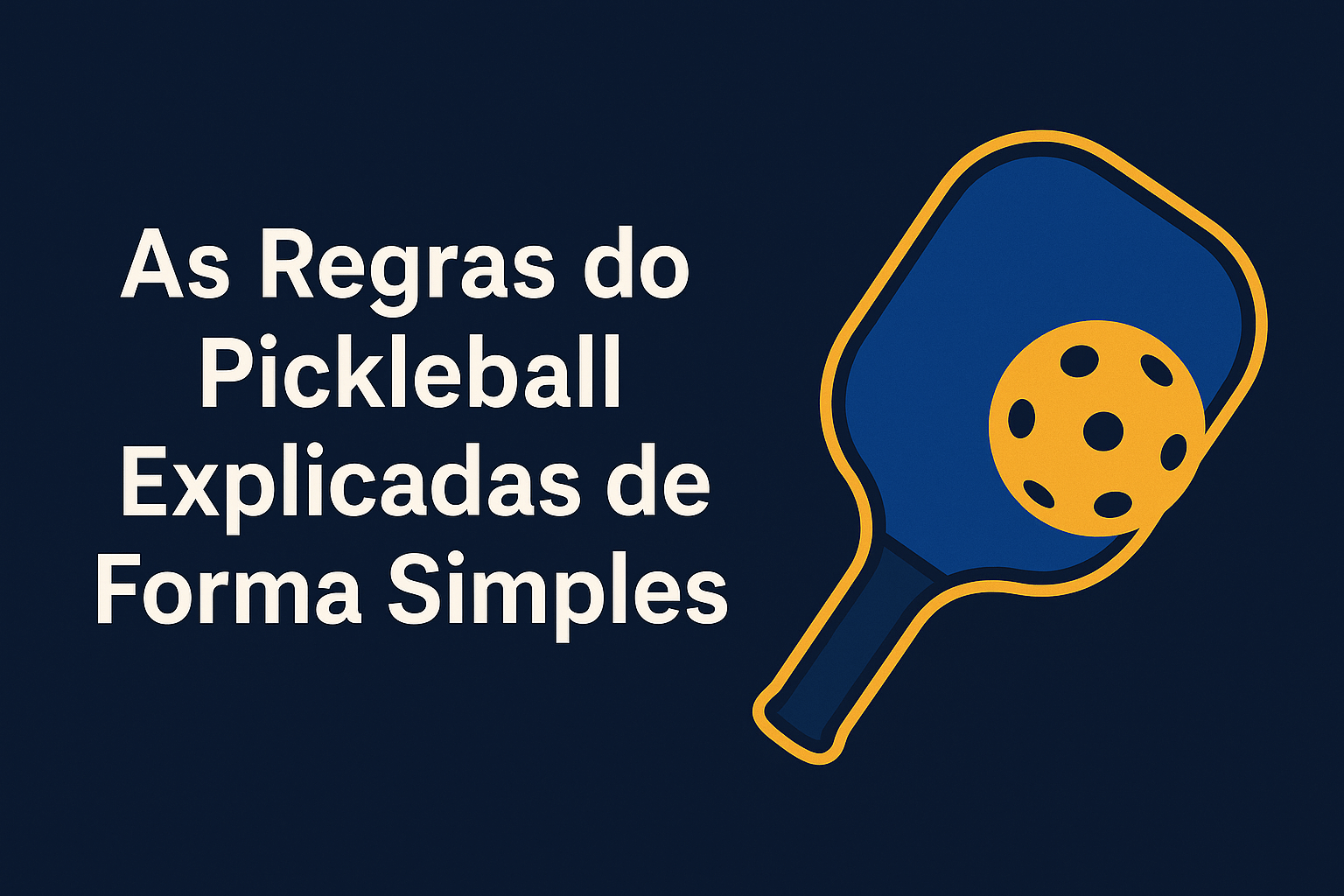 As regras do Pickleball explicadas de forma simples